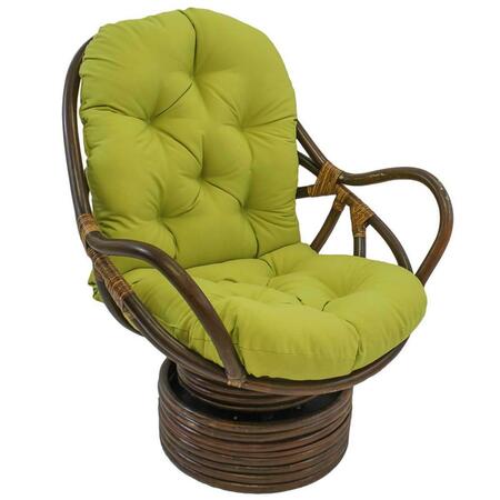 INTERNATIONAL CARAVAN Swivel Rocker with Twill Cushion, Mojito Lime 3310-TW-ML